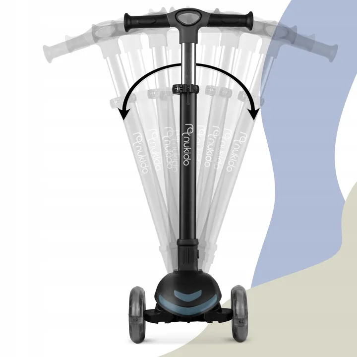 Háromkerekű roller, Nukido Flippo, fekete – 4. kép