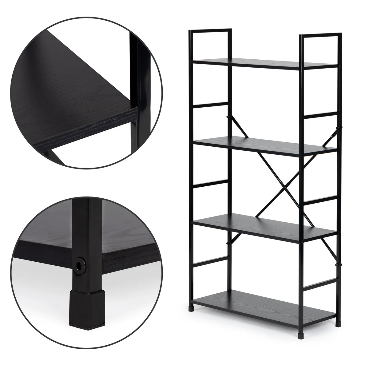 Könyvespolc, ModernHome CWJ6024112LG, 113 x 58,5 x 23,5 cm – 3. kép