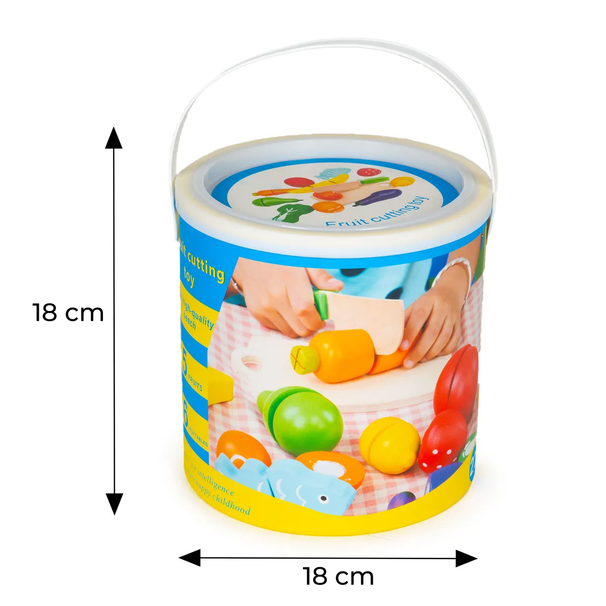 Játék élelmiszerkészlet, Multistore HC517244, zöldségek és gyümölcsök – 5. kép