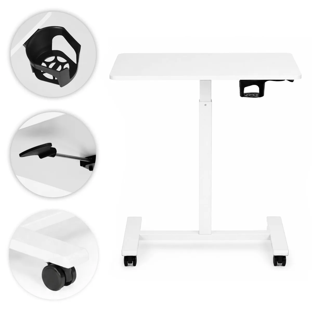 Laptopasztal, ModernHome JNI-PN01-5-5, fehér – 3. kép Laptopasztal, ModernHome JNI-PN01-5-5, fehér – 3. kép