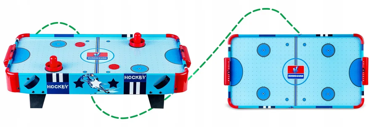 Léghoki asztal, Neo-Sport NS-422 Air Hockey, világoskék – 3. kép
