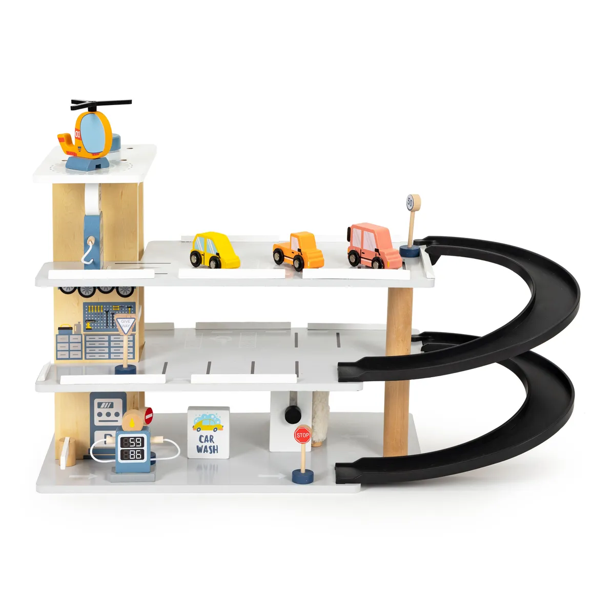 Játék parkolóház, ECOTOYS 1088, fa – 2. kép Játék parkolóház, ECOTOYS 1088, fa – 2. kép