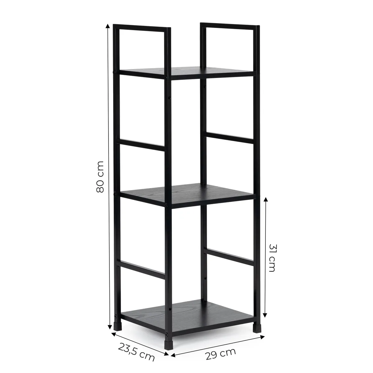 Könyvespolc, ModernHome CWJ302480L, 80 x 29 x 23,5 cm – 6. kép