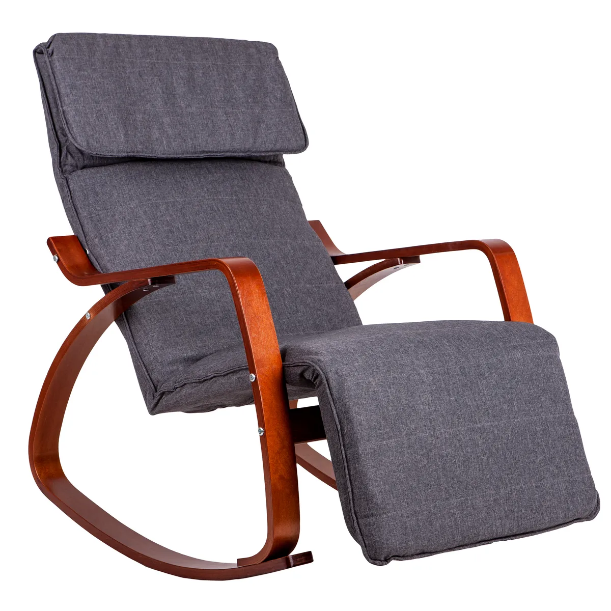 Hintaszék, ModernHome TXRC-02, szürke/barna – 1. kép Hintaszék, ModernHome TXRC-02, szürke/barna – 1. kép