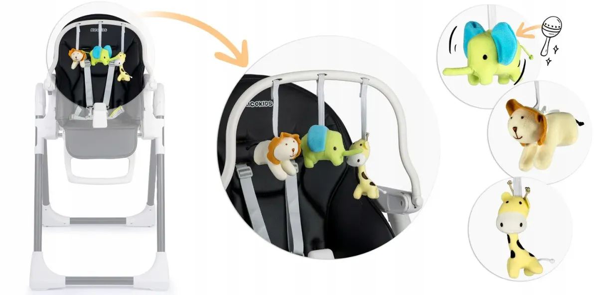 Etetőszék játékív, Ricokids Belo, Lindo – 3. kép