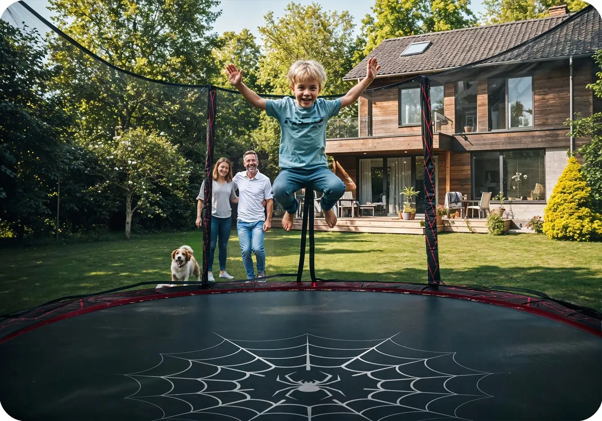 Kerti trambulin, Neo-Sport, fekete/piros – 4. kép Kerti trambulin, Neo-Sport, fekete/piros – 4. kép
