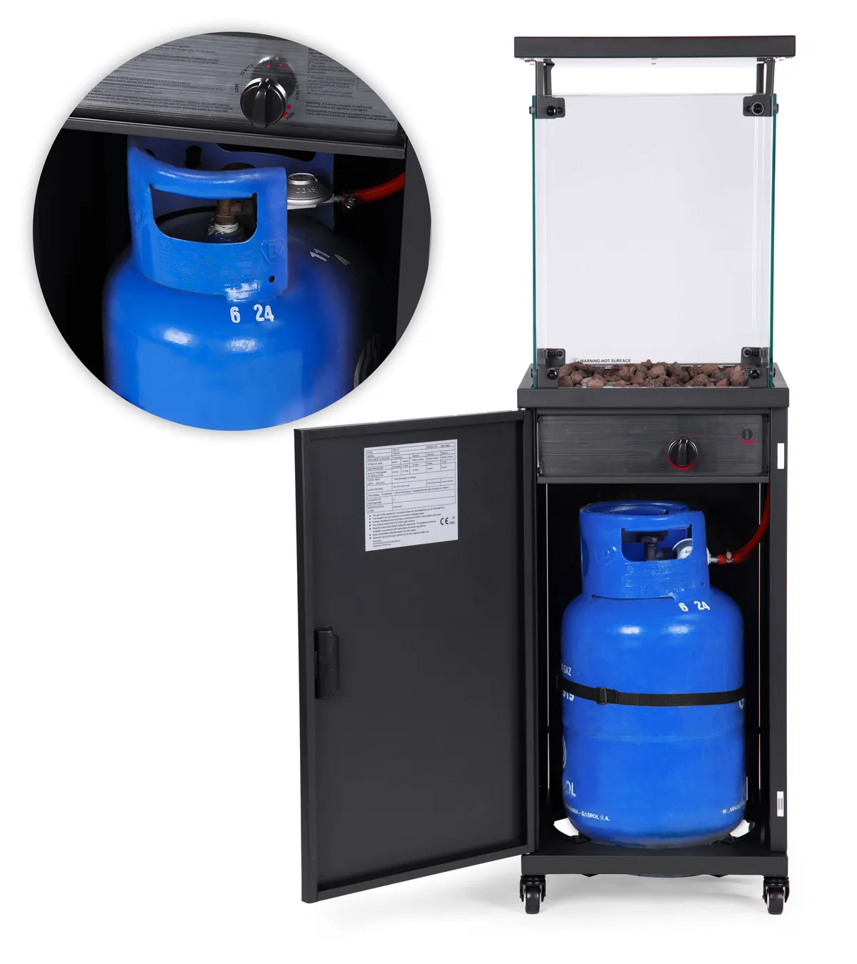 Gázos teraszfűtő, MultiGarden FPS-B-BJ, 13 kW – 5. kép