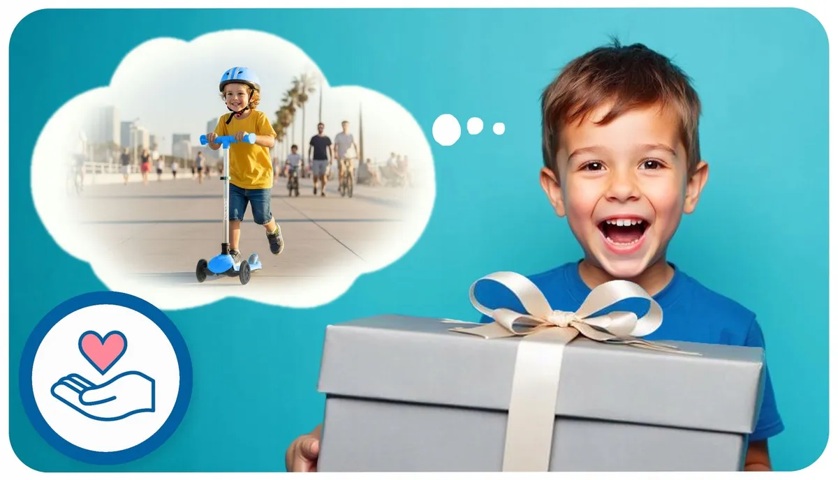 Háromkerekű roller, Ricokids Jelly, kék – 12. kép