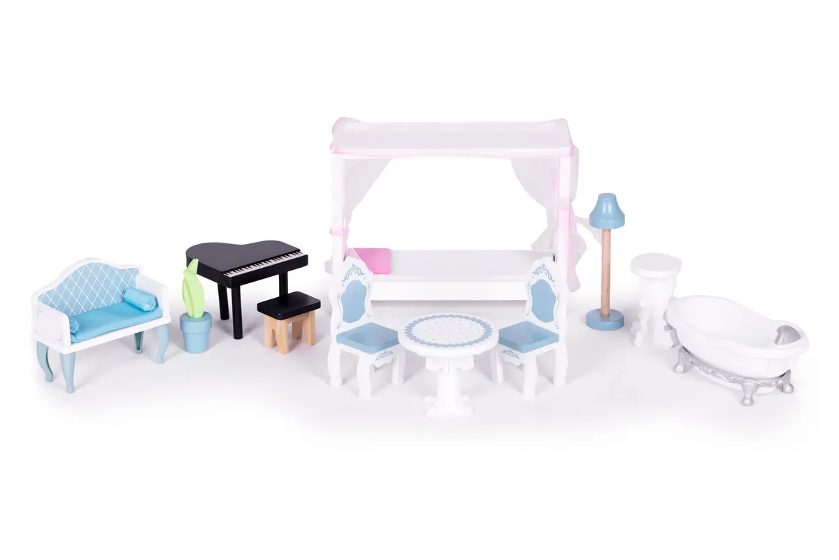 Fa babaház, ECOTOYS 8106, kastély – 5. kép Fa babaház, ECOTOYS 8106, kastély – 5. kép