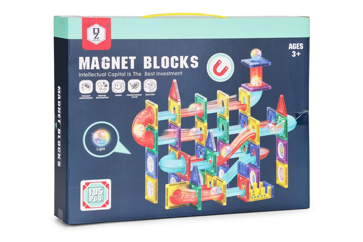Mágneses játékkészlet, Multistore HC600539, 105 db – 5. kép Mágneses játékkészlet, Multistore HC600539, 105 db – 5. kép