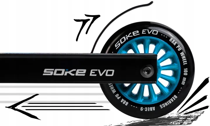 Klasszikus roller, SOKE EVO, kék – 6. kép Klasszikus roller, SOKE EVO, kék – 6. kép