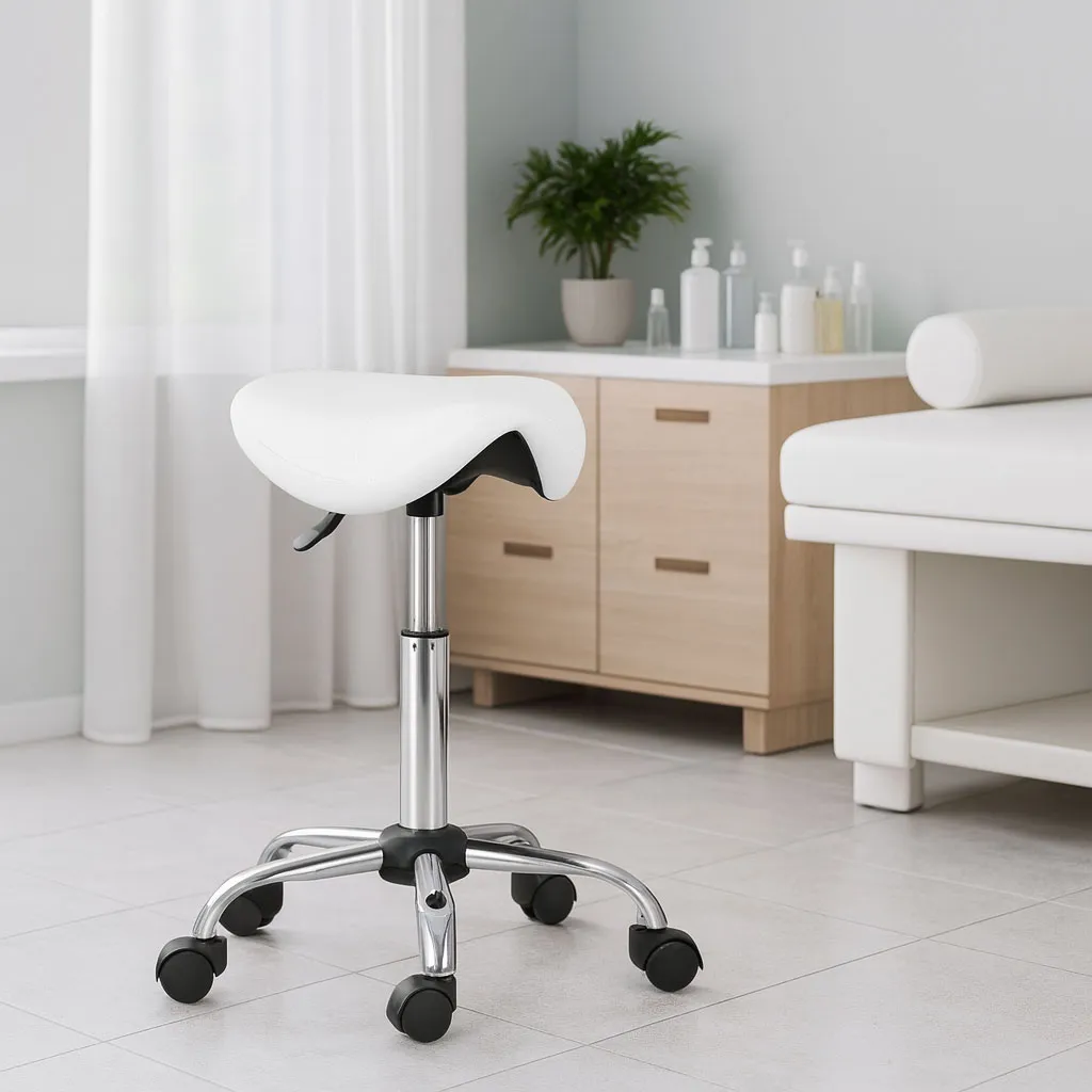 Kozmetikai szék, ModernHome BC004-W, fehér – 2. kép