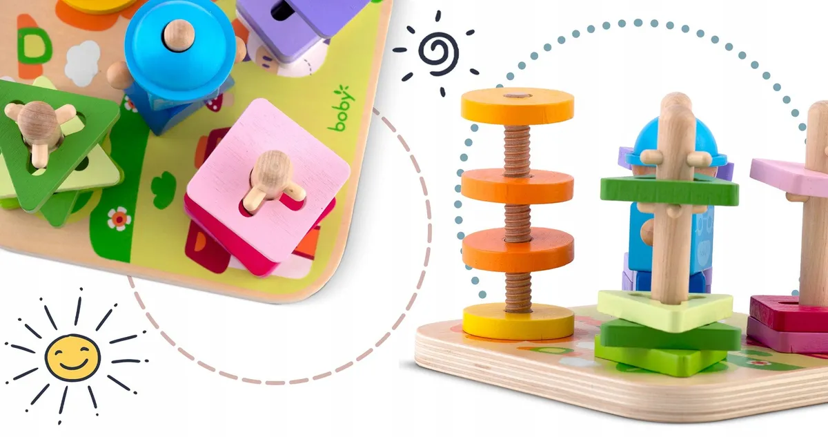 Fa formaválogató, Ricokids RK-866, 16 db – 4. kép Fa formaválogató, Ricokids RK-866, 16 db – 4. kép
