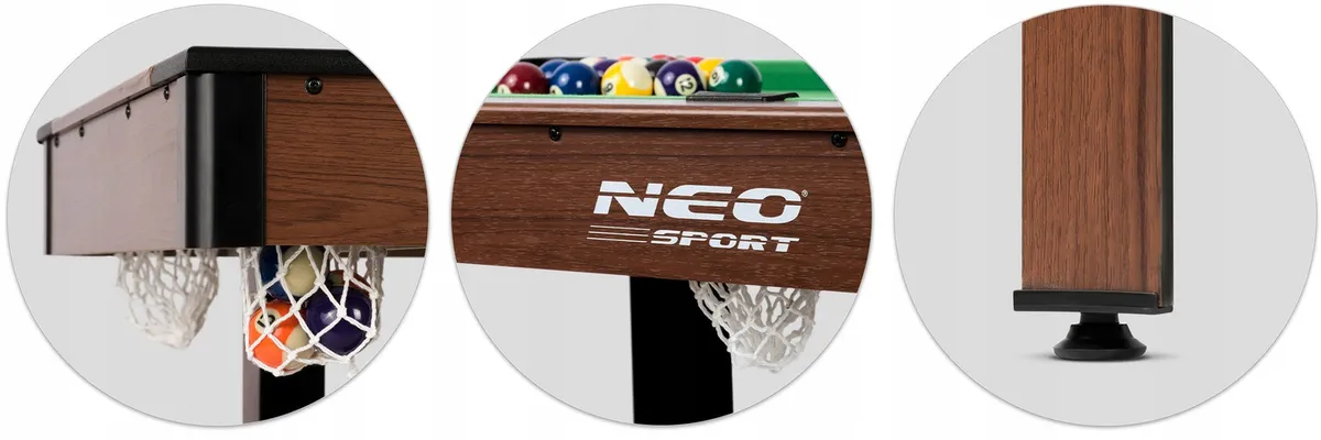 Biliárdasztal, Neo-Sport NS-807, zöld – 5. kép Biliárdasztal, Neo-Sport NS-807, zöld – 5. kép