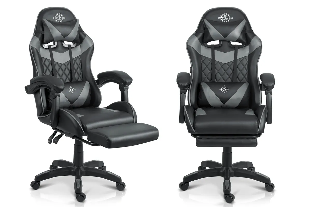 Gamer szék, Sofotel Draknor II, fekete-szürke – 2. kép