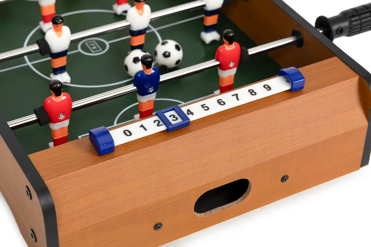 Csocsóasztal, MULTISTORE HC121402, zöld/fa – 3. kép Csocsóasztal, MULTISTORE HC121402, zöld/fa – 3. kép