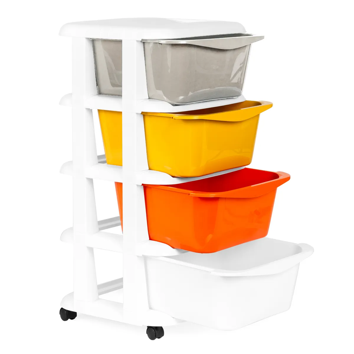 Gurulós tároló, ModernHome PJJCBS0012-04A, 36 x 74 x 35,5 cm – 2. kép Gurulós tároló, ModernHome PJJCBS0012-04A, 36 x 74 x 35,5 cm – 2. kép