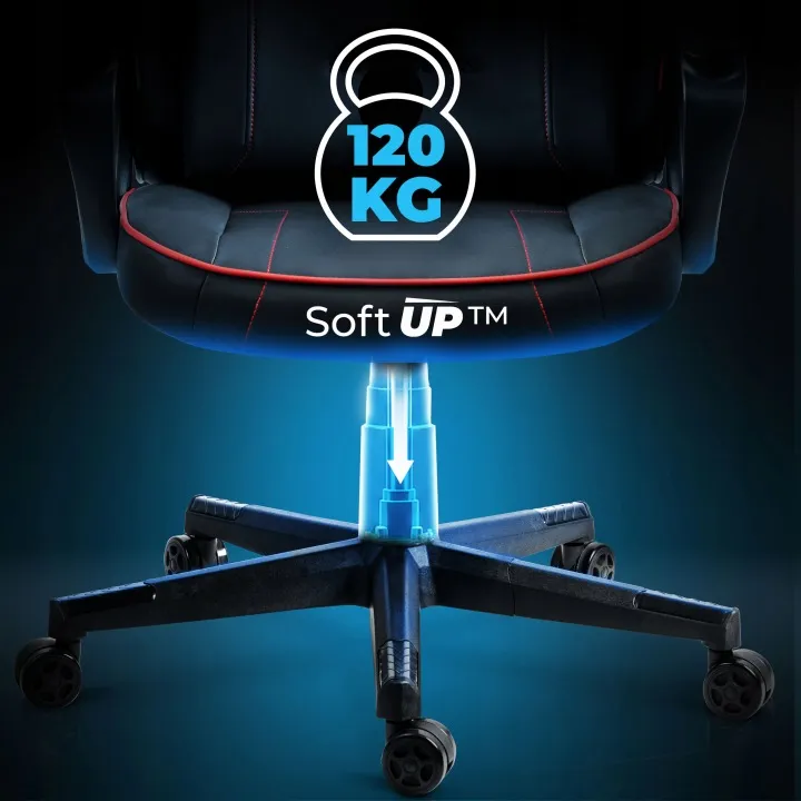 Gamer szék, Sofotel Furon, fekete/piros – 7. kép Gamer szék, Sofotel Furon, fekete/piros – 7. kép