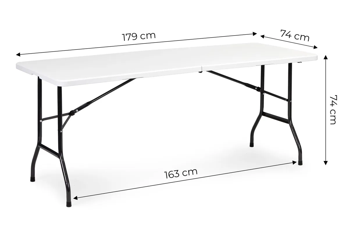 Kerti asztal, MultiGarden NZK-180S, fehér – 4. kép Kerti asztal, MultiGarden NZK-180S, fehér – 4. kép