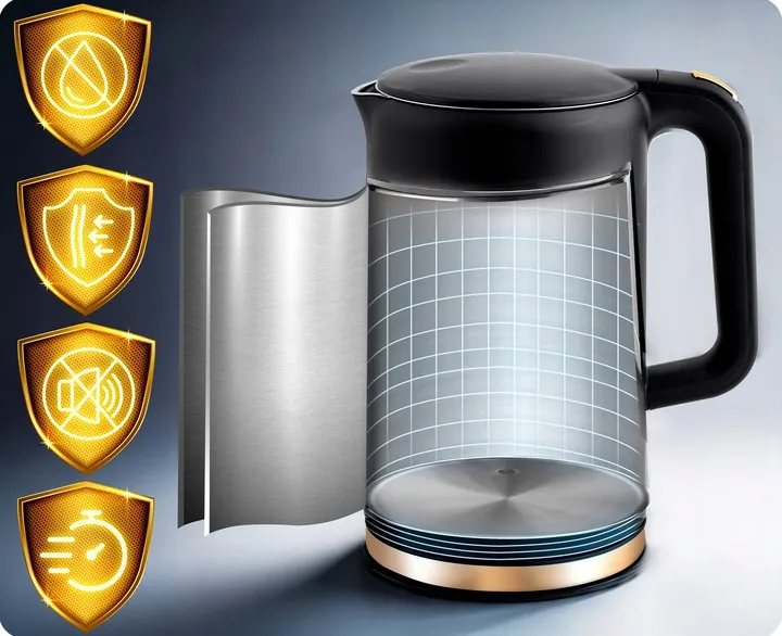 Vízforraló, Berdsen BD-712, 1700 ml – 6. kép Vízforraló, Berdsen BD-712, 1700 ml – 6. kép