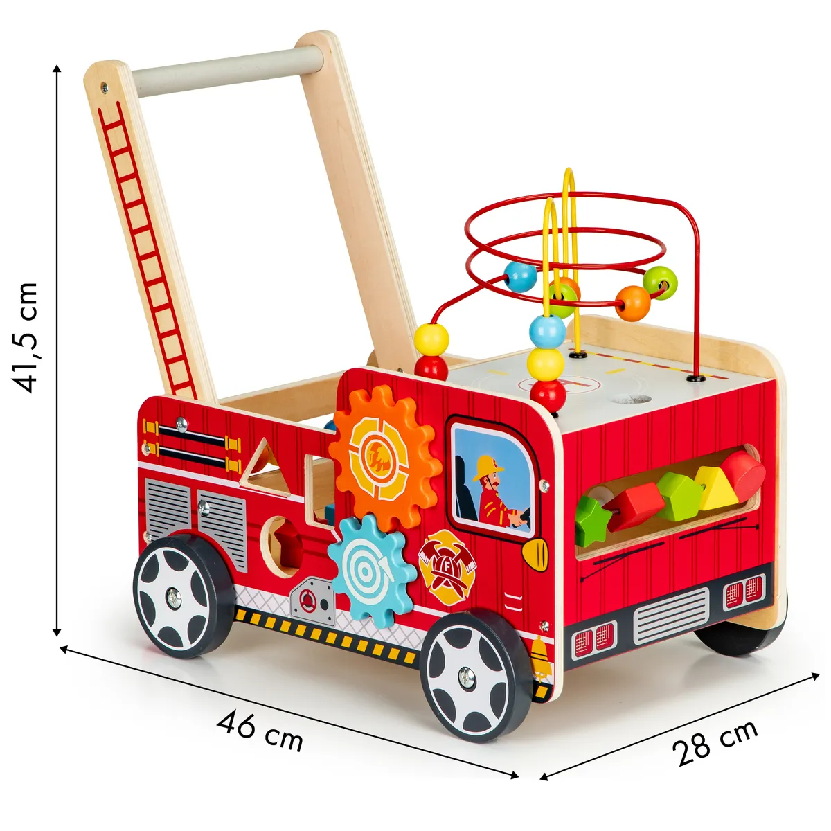 Járássegítő játék, ECOTOYS TL09025, Tűzoltóautó – 7. kép Járássegítő játék, ECOTOYS TL09025, Tűzoltóautó – 7. kép