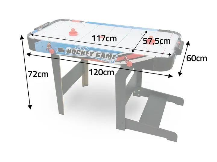 Léghoki asztal, Neo-Sport NS-427 Air Hockey, fehér – 10. kép
