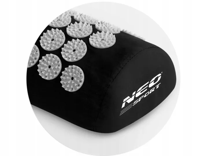 Akupresszúrás szőnyeg, Neo-Sport NS-901, fekete/szürke – 13. kép