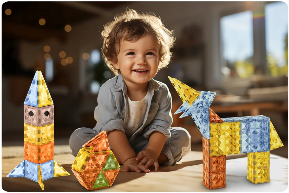 Mágneses játékkészlet, Ricokids RK-766, 78 db – 10. kép