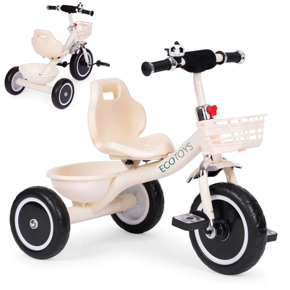 Háromkerekű tricikli, ECOTOYS WQL-1999, szürke – 1. kép Háromkerekű tricikli, ECOTOYS WQL-1999, szürke – 1. kép