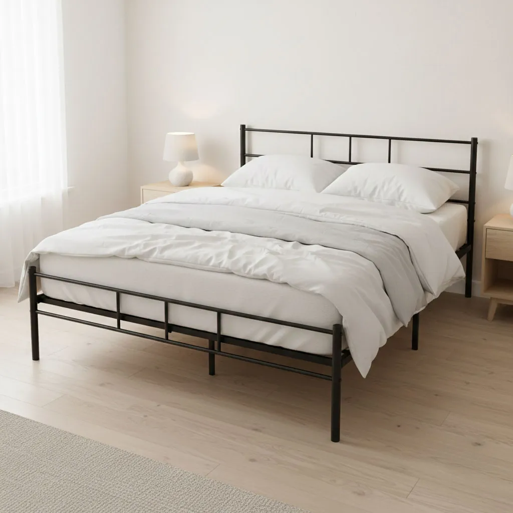Fém ágykeret, ModernHome DNYSF165B, 160 x 200 cm – 2. kép Fém ágykeret, ModernHome DNYSF165B, 160 x 200 cm – 2. kép