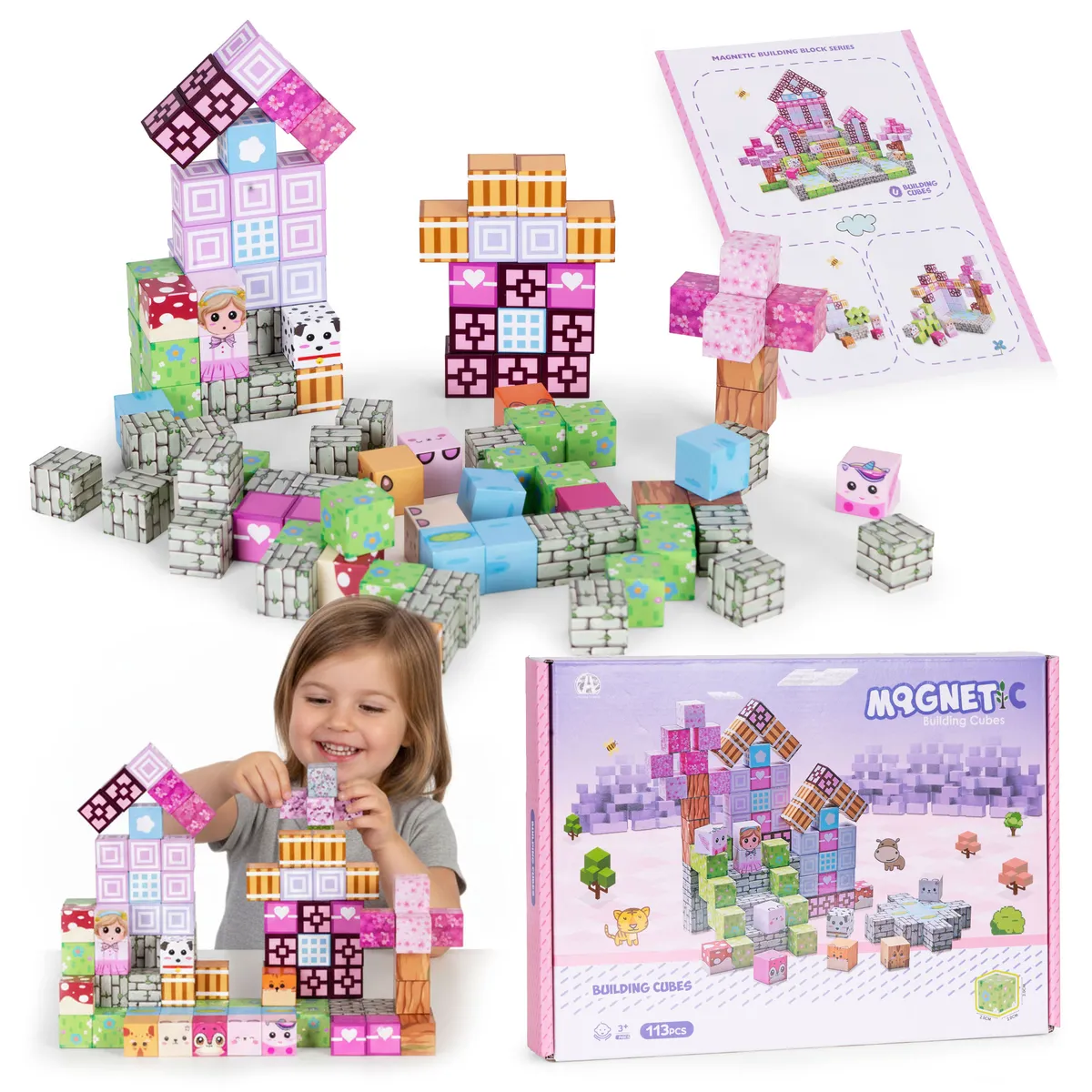 Mágneses játékkészlet, Multistore HC740662, 113 db – 1. kép Mágneses játékkészlet, Multistore HC740662, 113 db – 1. kép