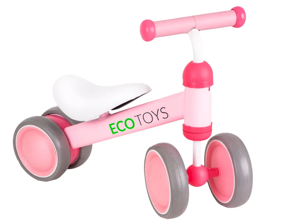 Négykerekű futóbicikli, ECOTOYS JM-118, rózsaszín – 2. kép Négykerekű futóbicikli, ECOTOYS JM-118, rózsaszín – 2. kép