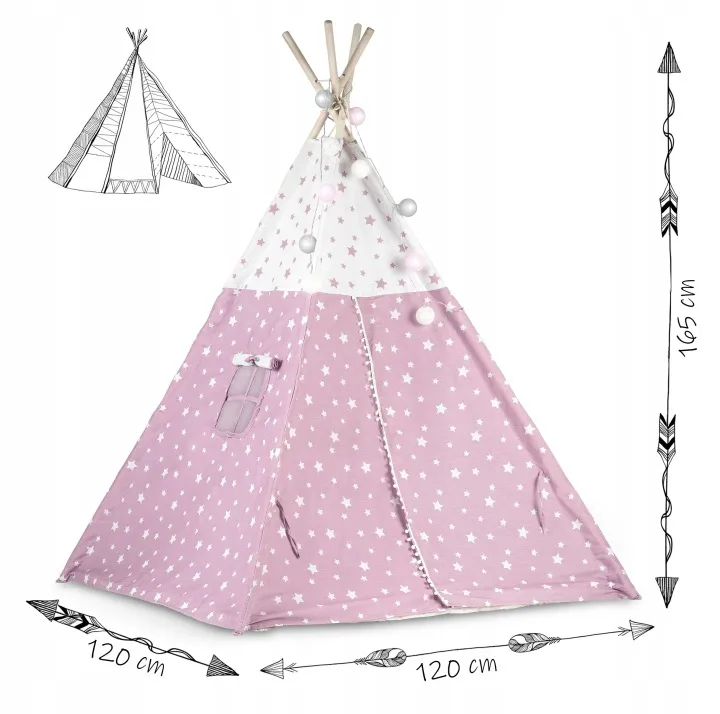 Gyereksátor, Nukido Tipi, fényfüzérrel – 13. kép Gyereksátor, Nukido Tipi, fényfüzérrel – 13. kép