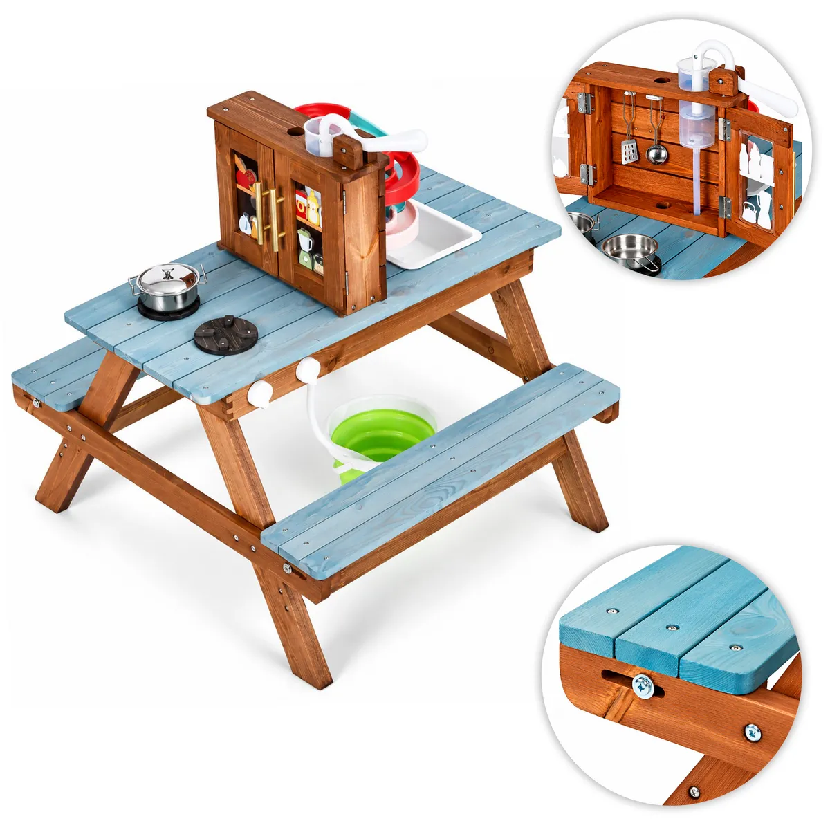 Játék sárkonyha, ECOTOYS TL816002, 72 x 80 x 88,5 cm – 3. kép Játék sárkonyha, ECOTOYS TL816002, 72 x 80 x 88,5 cm – 3. kép