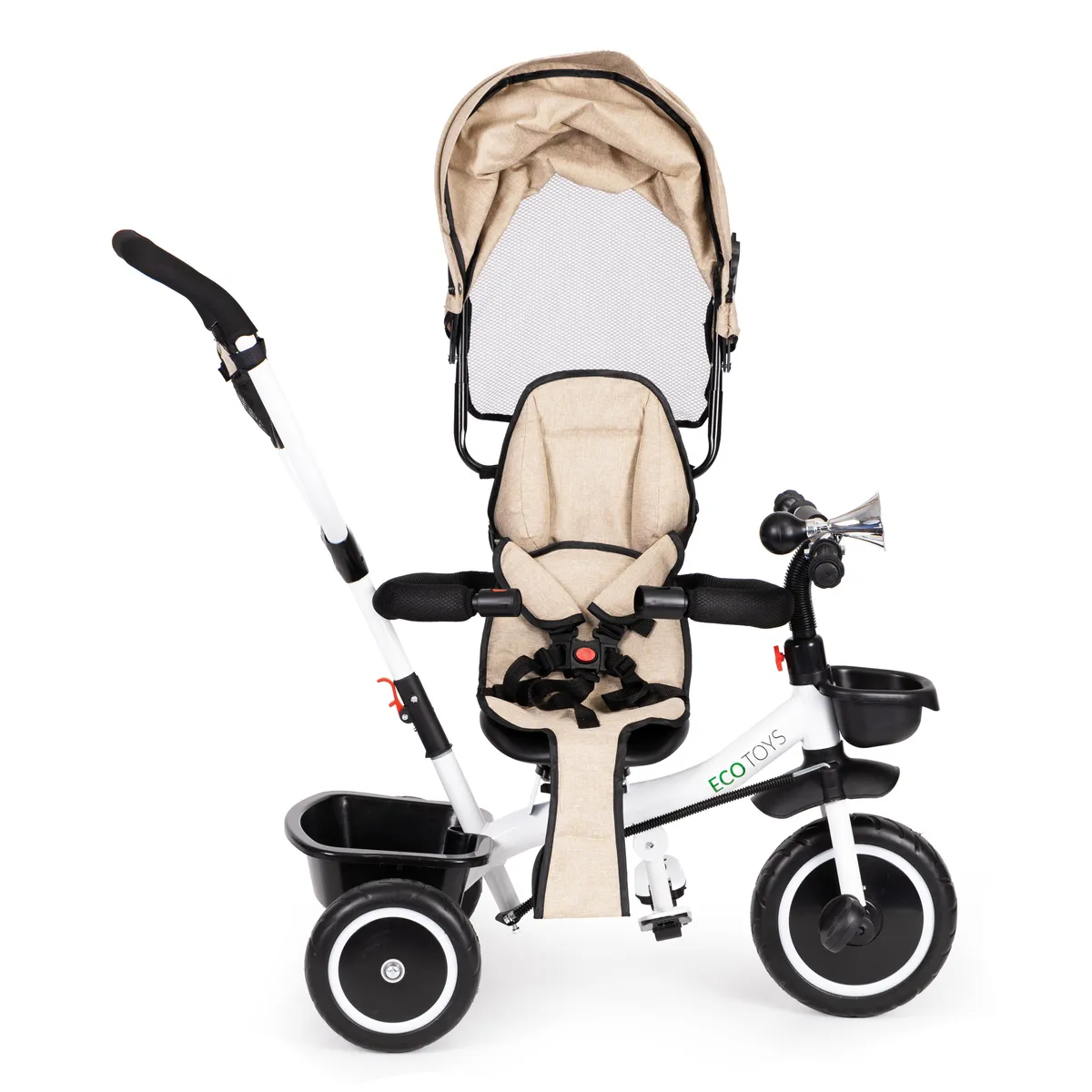 Háromkerekű tricikli, ECOTOYS YM-BT-2, bézs – 7. kép Háromkerekű tricikli, ECOTOYS YM-BT-2, bézs – 7. kép