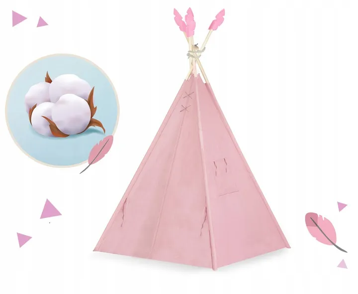Gyereksátor, Nukido NK-406 Tipi, 116 x 116 x 165 cm – 5. kép Gyereksátor, Nukido NK-406 Tipi, 116 x 116 x 165 cm – 5. kép