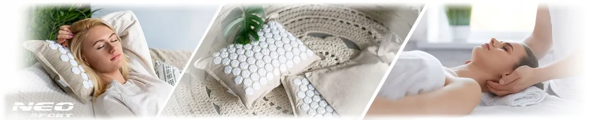 Akupresszúrás szőnyeg, Neo-Sport NS-901, szürke/kék – 1. kép Akupresszúrás szőnyeg, Neo-Sport NS-901, szürke/kék – 1. kép