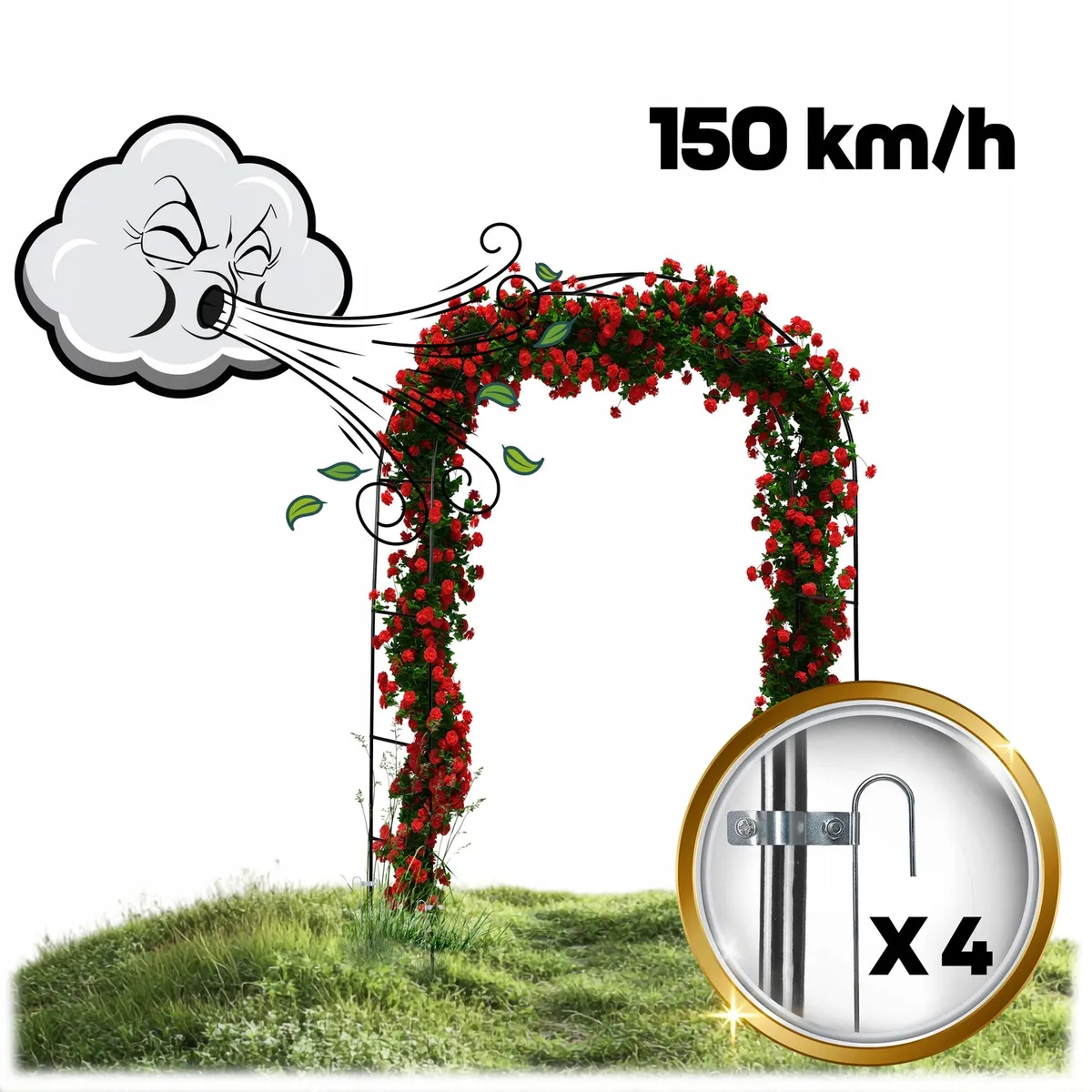 Kerti lugas, Plonos PL-990, fekete – 4. kép