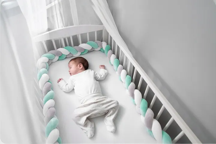 Rácsvédő kiságyba, Ricokids, zöld/szürke – 5. kép Rácsvédő kiságyba, Ricokids, zöld/szürke – 5. kép