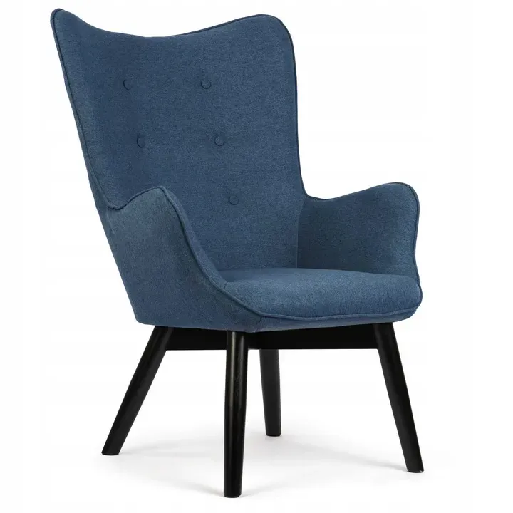 Lábtartós fotel, Sofotel Norse, kék/fekete – 11. kép