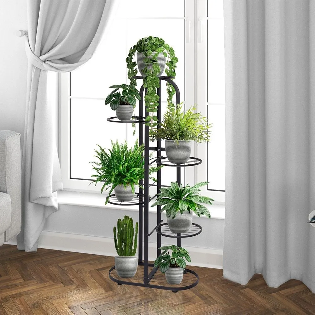 Virágtartó állvány, ModernHome PJJPS0014, fekete – 2. kép