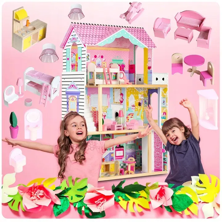 Fa babaház, Ricokids, házikó – 3. kép Fa babaház, Ricokids, házikó – 3. kép