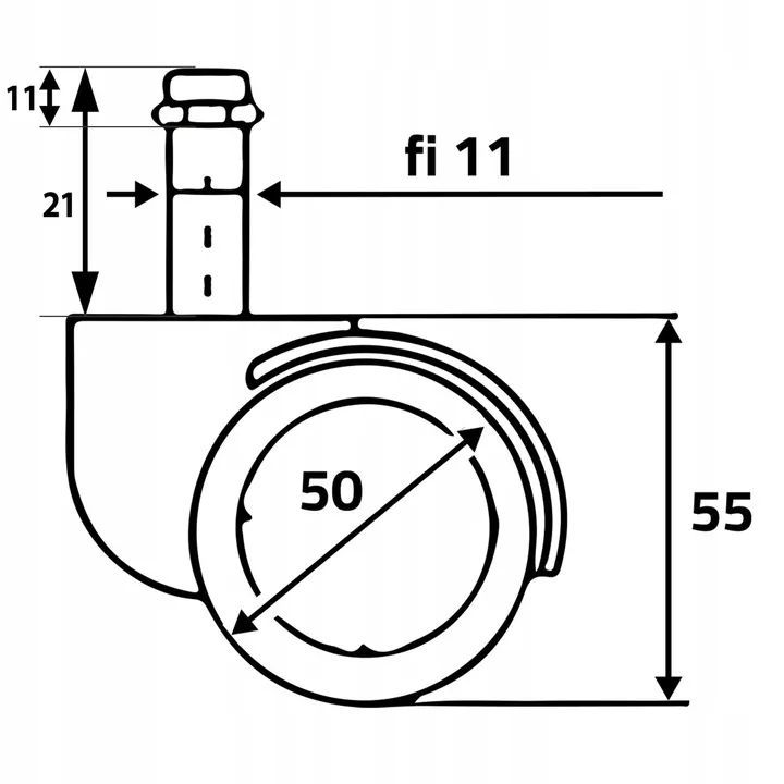 Székgörgő készlet, Sofotel, 5 db – 2. kép