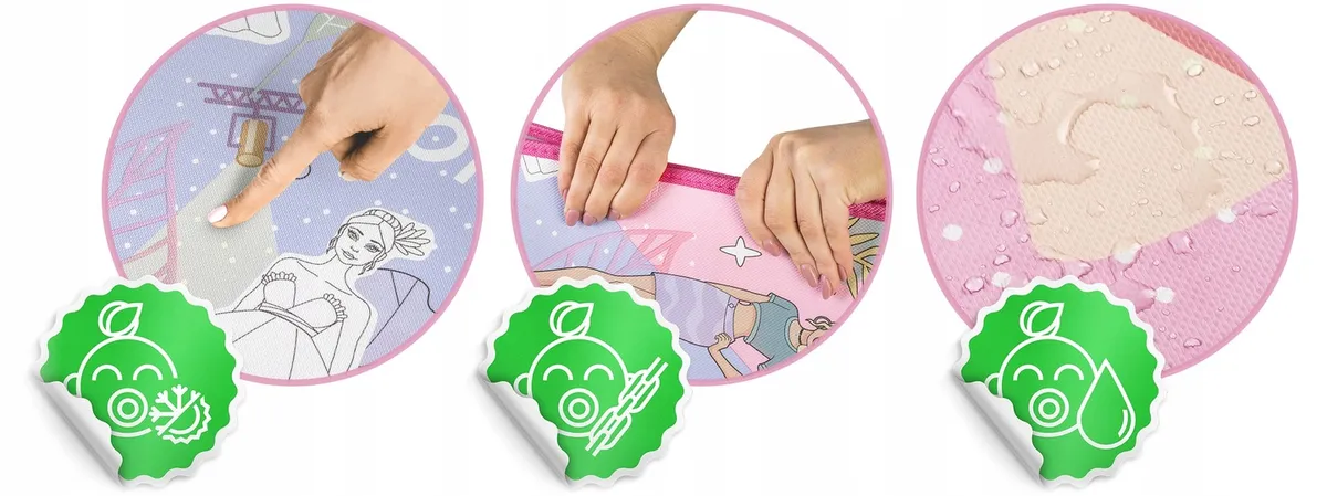 Játszószőnyeg, Ricokids RK-343, rózsaszín alap figurákkal – 8. kép Játszószőnyeg, Ricokids RK-343, rózsaszín alap figurákkal – 8. kép
