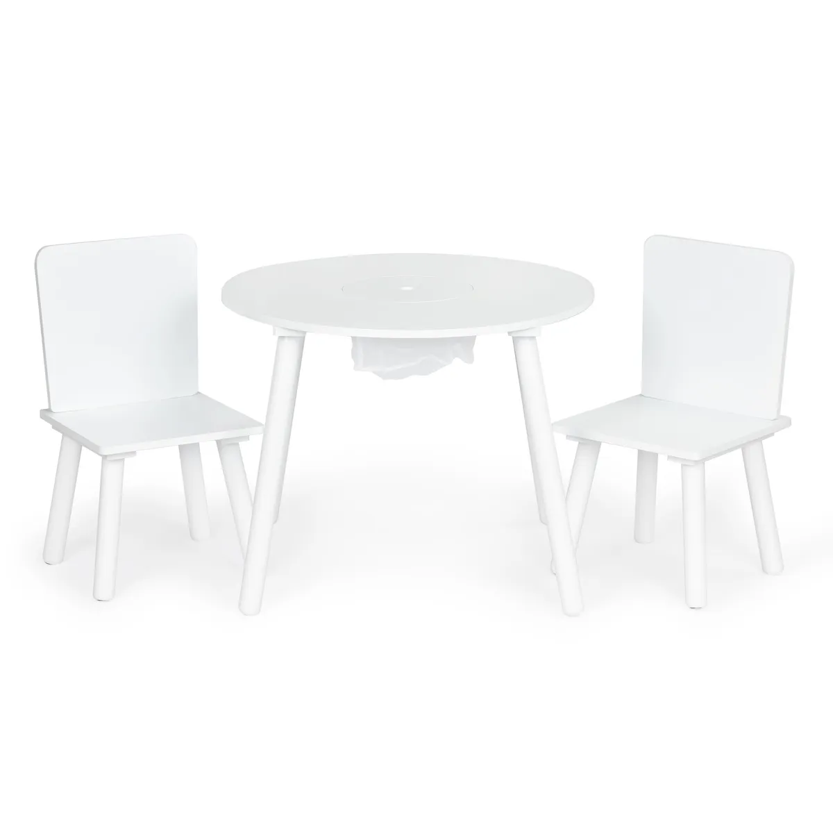Gyerek asztal és szék szett, ECOTOYS WH135, fehér – 1. kép