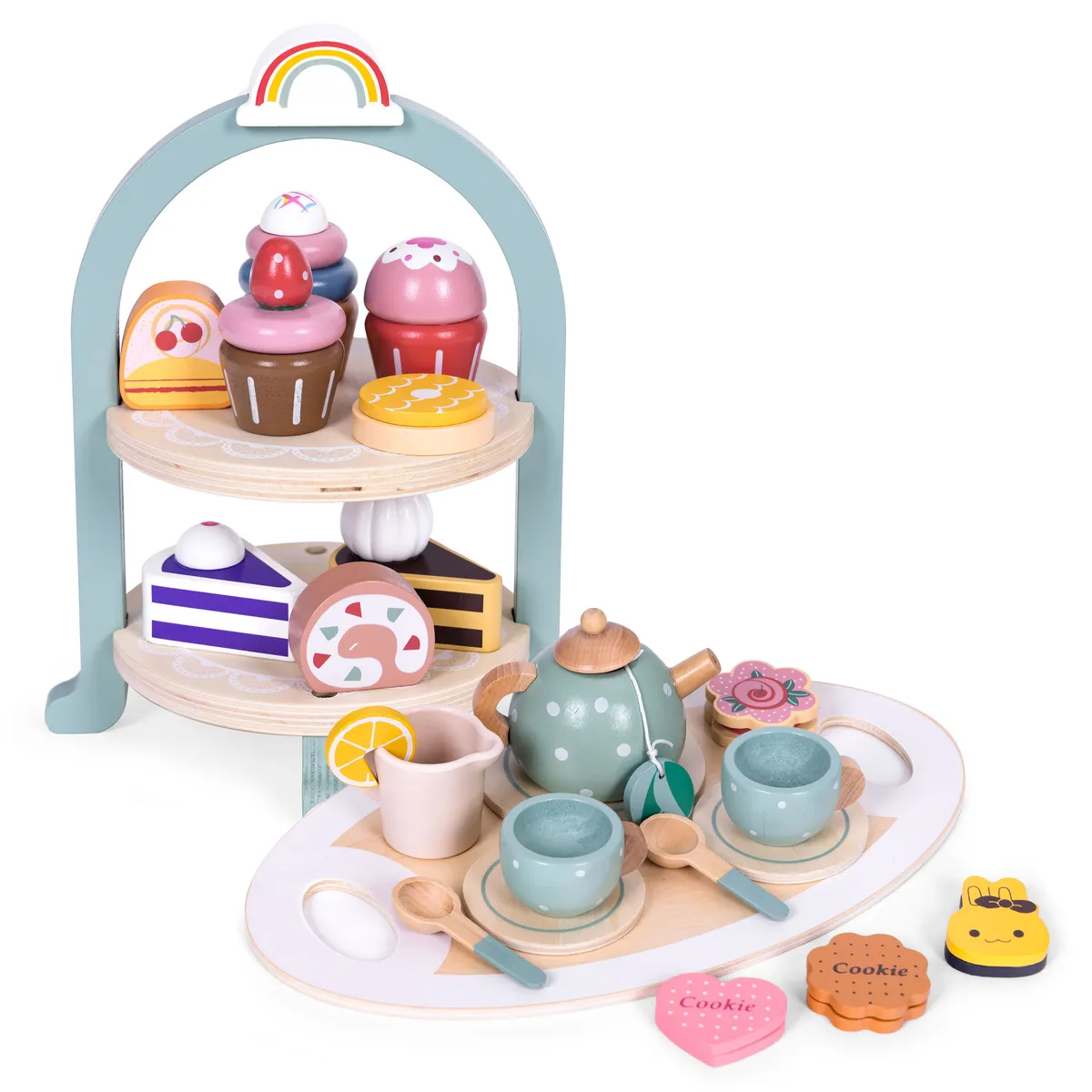 Játék teáskészlet, ECOTOYS HM327785, 27 db – 1. kép Játék teáskészlet, ECOTOYS HM327785, 27 db – 1. kép