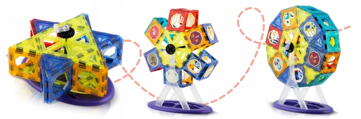 Mágneses játékkészlet, Ricokids RK-769, 71 db – 8. kép