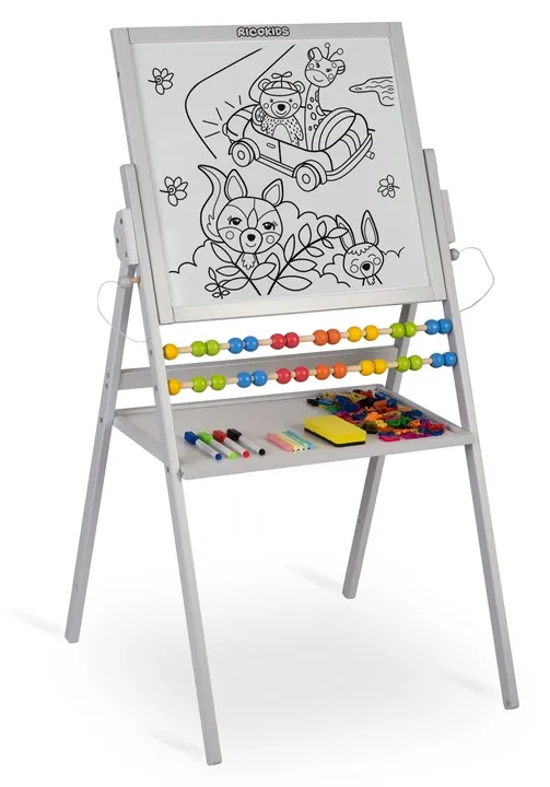 Mágneses rajztábla, Ricokids, szürke – 7. kép