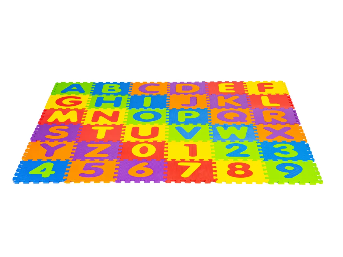 Játszószőnyeg, ECOTOYS ECOEVA002, betűk és számok – 4. kép