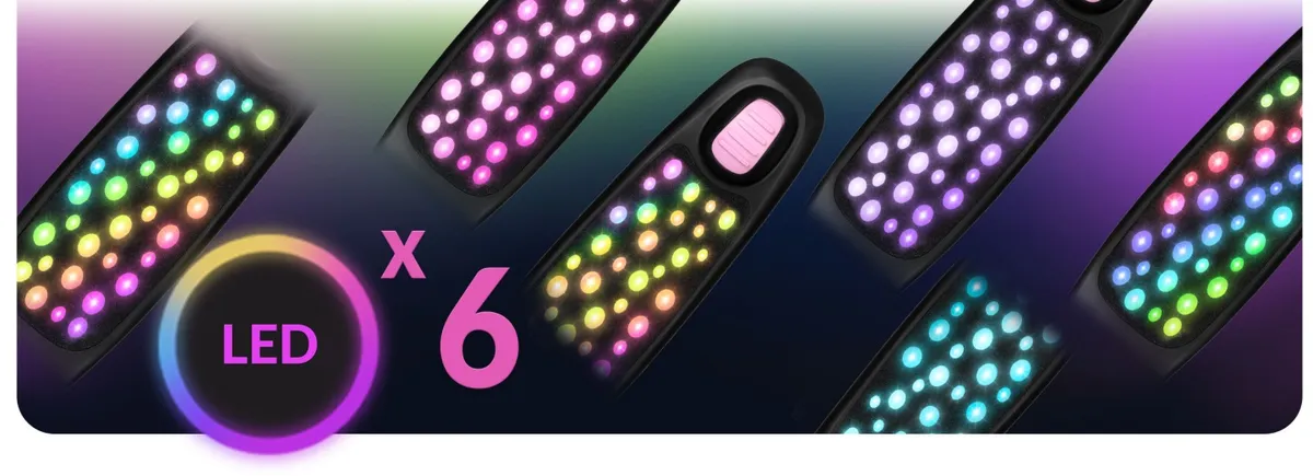 Háromkerekű roller, Ricokids Glowi, fekete/rózsaszín – 6. kép